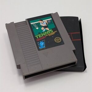 Nintendo NES Tennis 1990 Cartridge Authentic NTSC-U/C Untested Retro Game Case